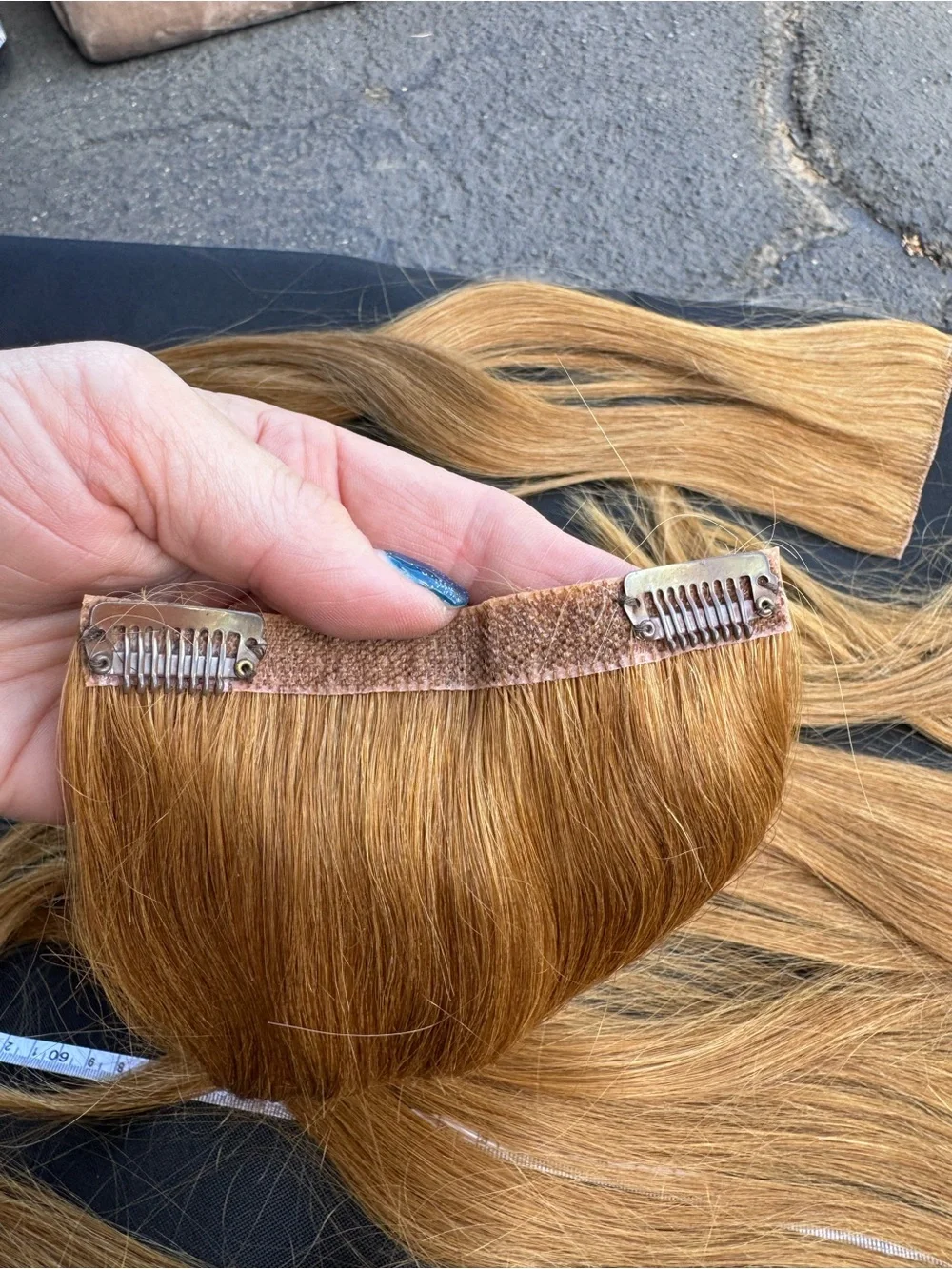 Golden Blonde Clip-In Hair Extensions for Women 7N